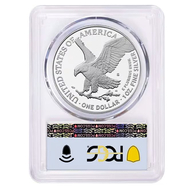 2025-S Navy Privy 1 oz Proof Silver American Eagle PCGS PF 70 AR