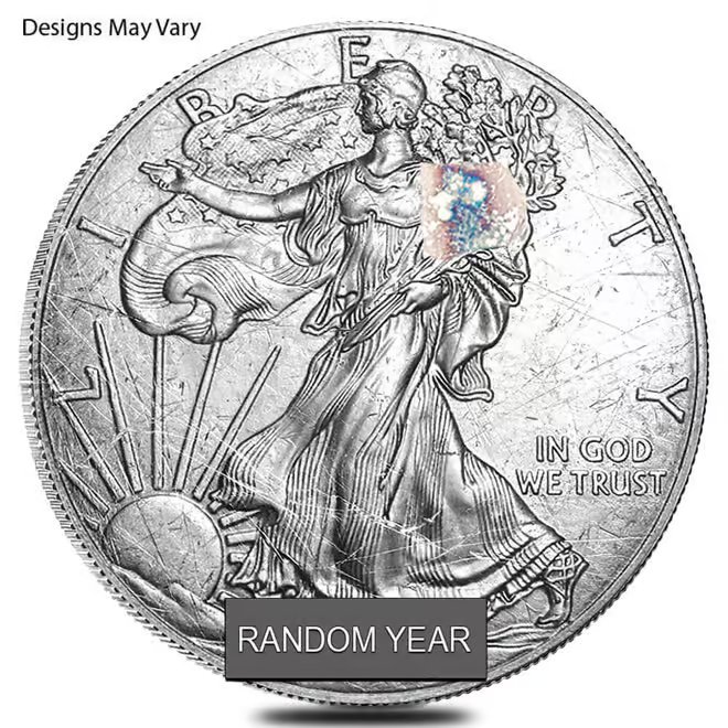 Roll of 20 - 1 oz Silver American Eagle (Cull, Damaged, Circulated, Cleaned)