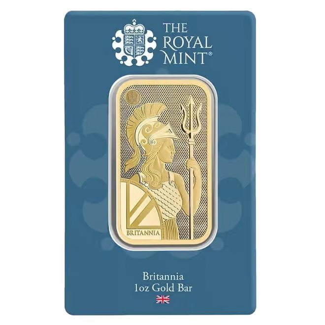 1 oz The Royal Mint Britannia Gold Bar .9999 Fine (New Assay)