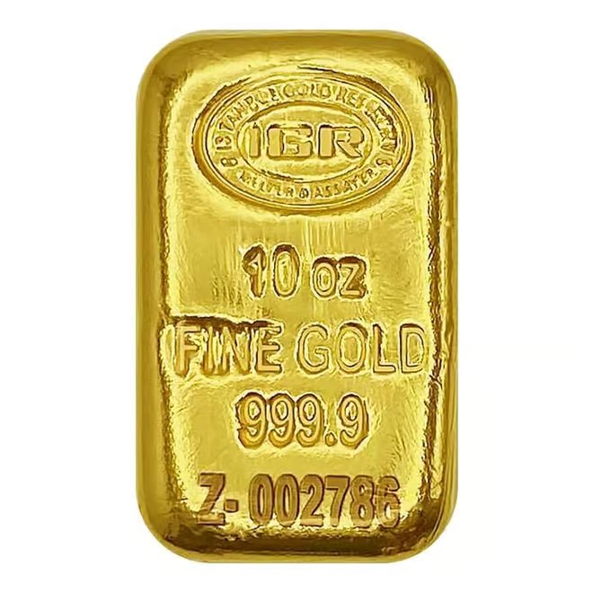 10 oz Istanbul Gold Refinery (IGR) Cast Bar .9999 Fine