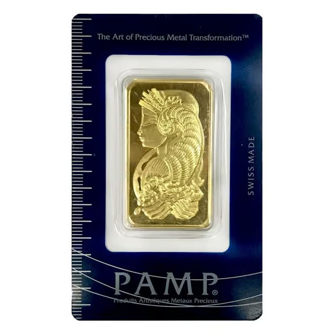 Vintage Assay - 1 oz Gold Bar PAMP Suisse Lady Fortuna .9999 Fine