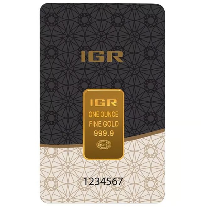 1 oz Istanbul Gold Refinery (IGR) Bar .9999 Fine (in Assay)