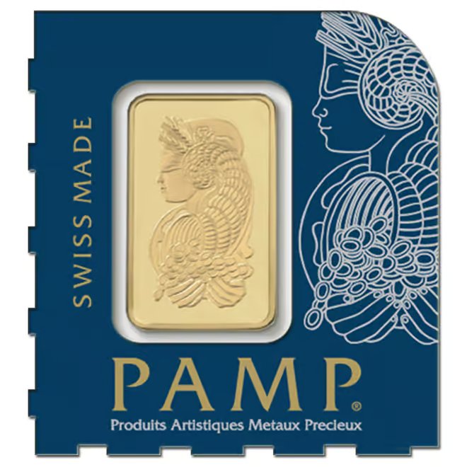 1 Gram Gold Bar - PAMP Suisse Lady Fortuna .9999 Fine (in Assay from Multigram+25)