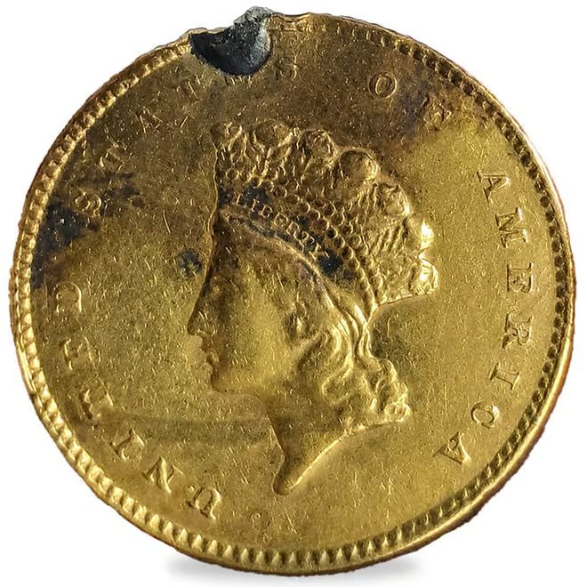 Gold Love Token $1 Liberty Head Type 2 Ex-Jewelry (Random Design)