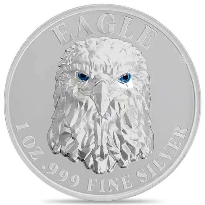 2024 Chad 1 oz Silver Multifaceted American Eagle Ultra High Relief Coin .999 Fine