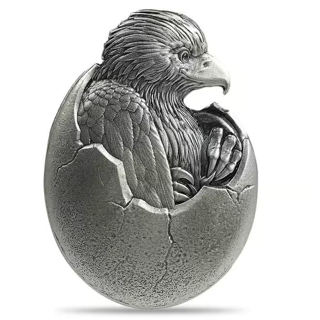 2024 Chad 2 oz Silver Baby American Eagle High Relief Coin .999 Fine