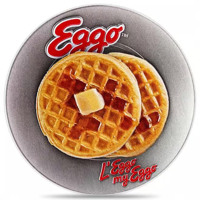 2024 Chad 1 oz Eggo™ Waffles Plate Silver Coin