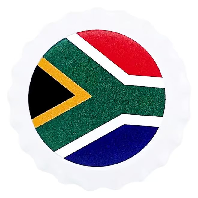 2021 Chad 6 gram World Landmarks - South Africa Bottle Cap Proof Silver Coin .999 Fine (In Cap)