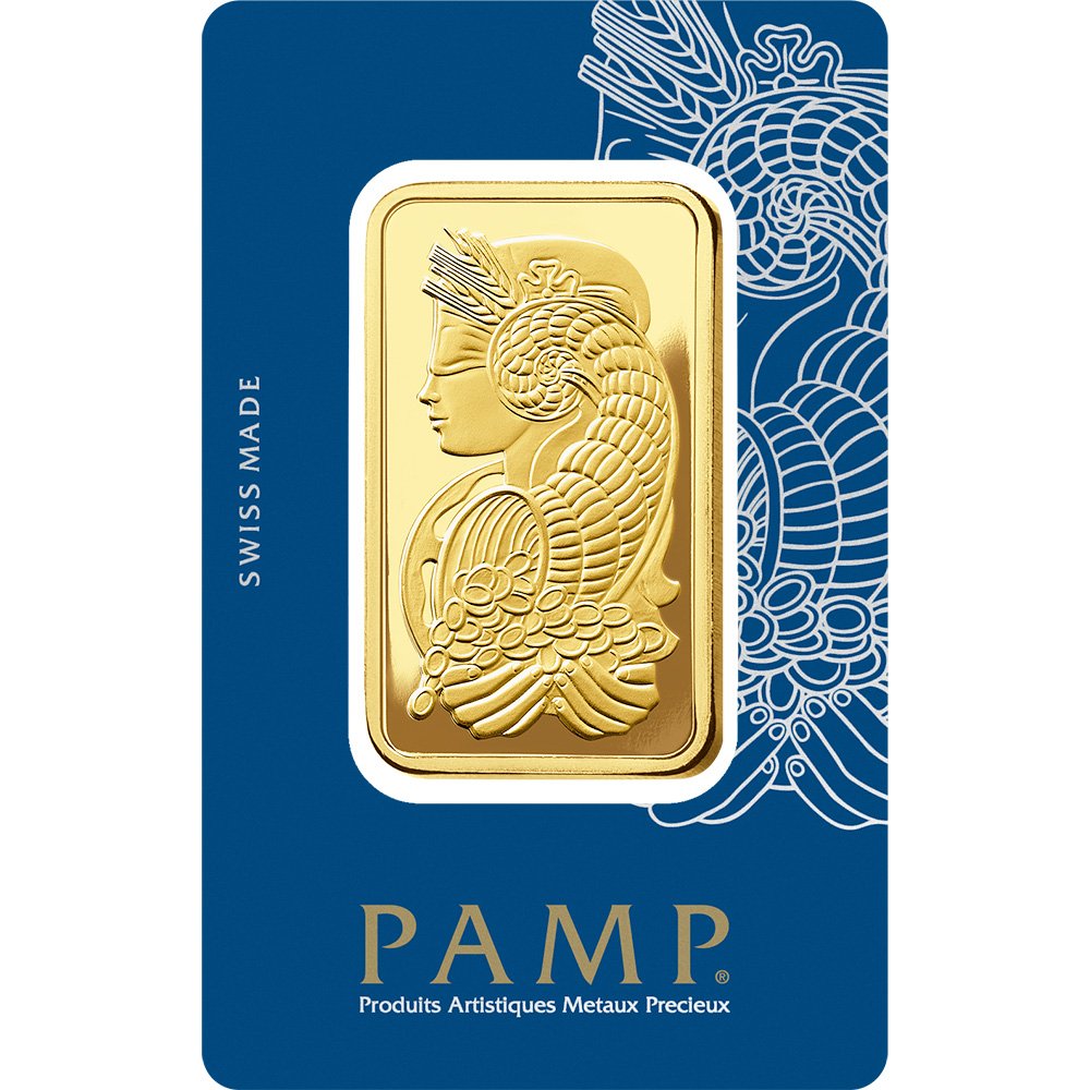 PAMP Suisse 100 Gram Gold Bar - Fortuna Design
