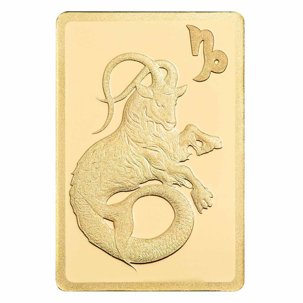 Pamp Suisse 1/2 Gram Gold Zodiac--Capricorn