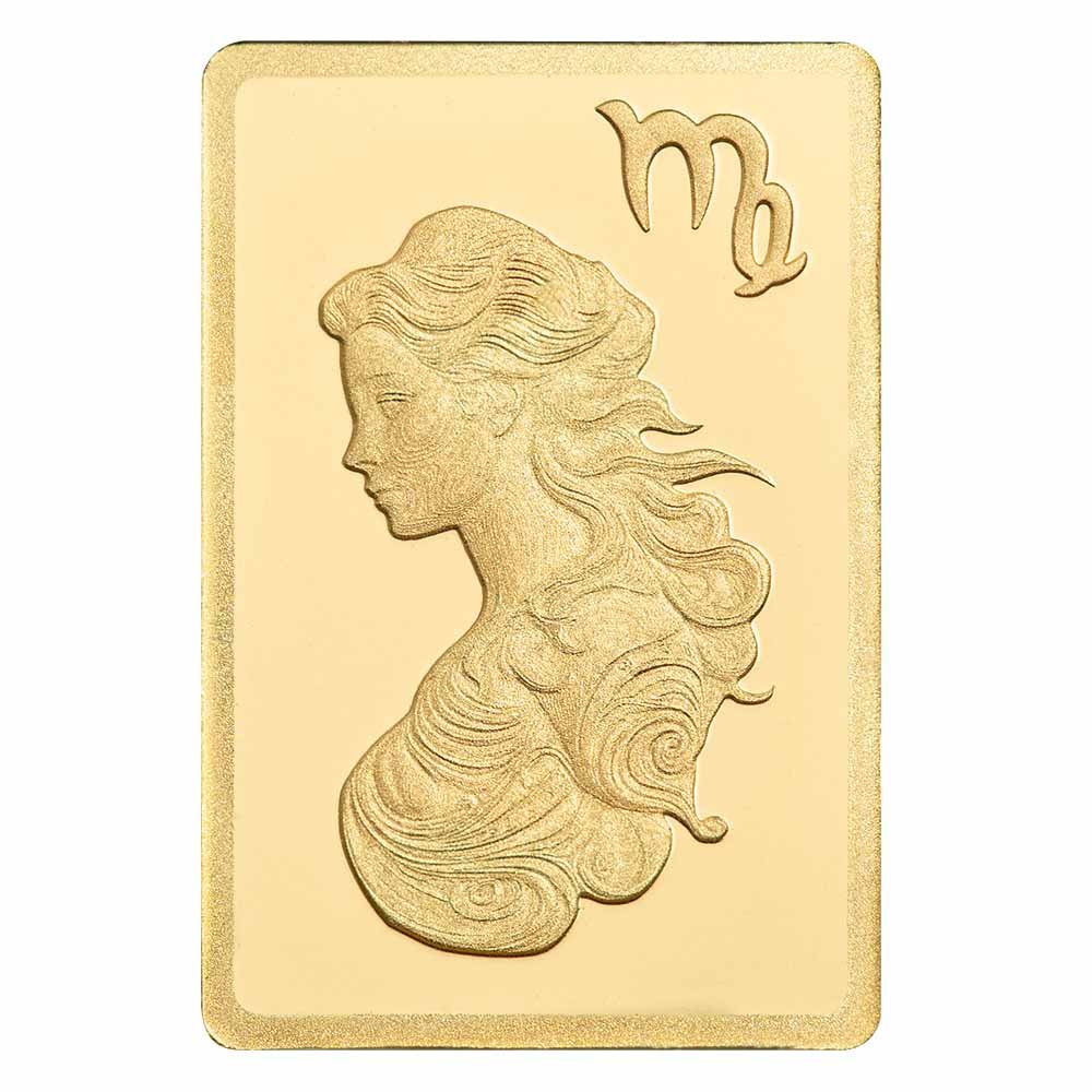 Pamp Suisse 1/2 Gram Gold Zodiac--Virgo