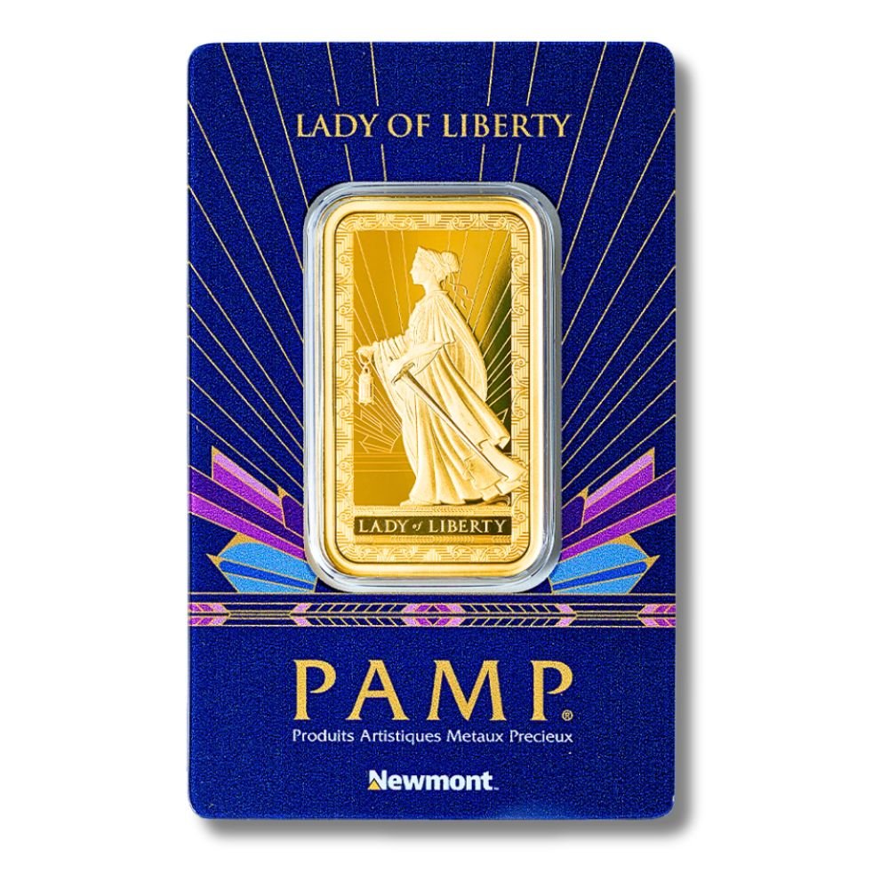 PAMP Suisse 1oz Newmont Lady of Liberty Gold Bar