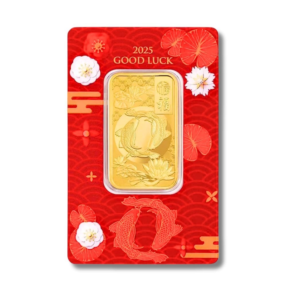 Pamp Suisse 1oz Gold Bar 2025 Good Luck Koi Fish