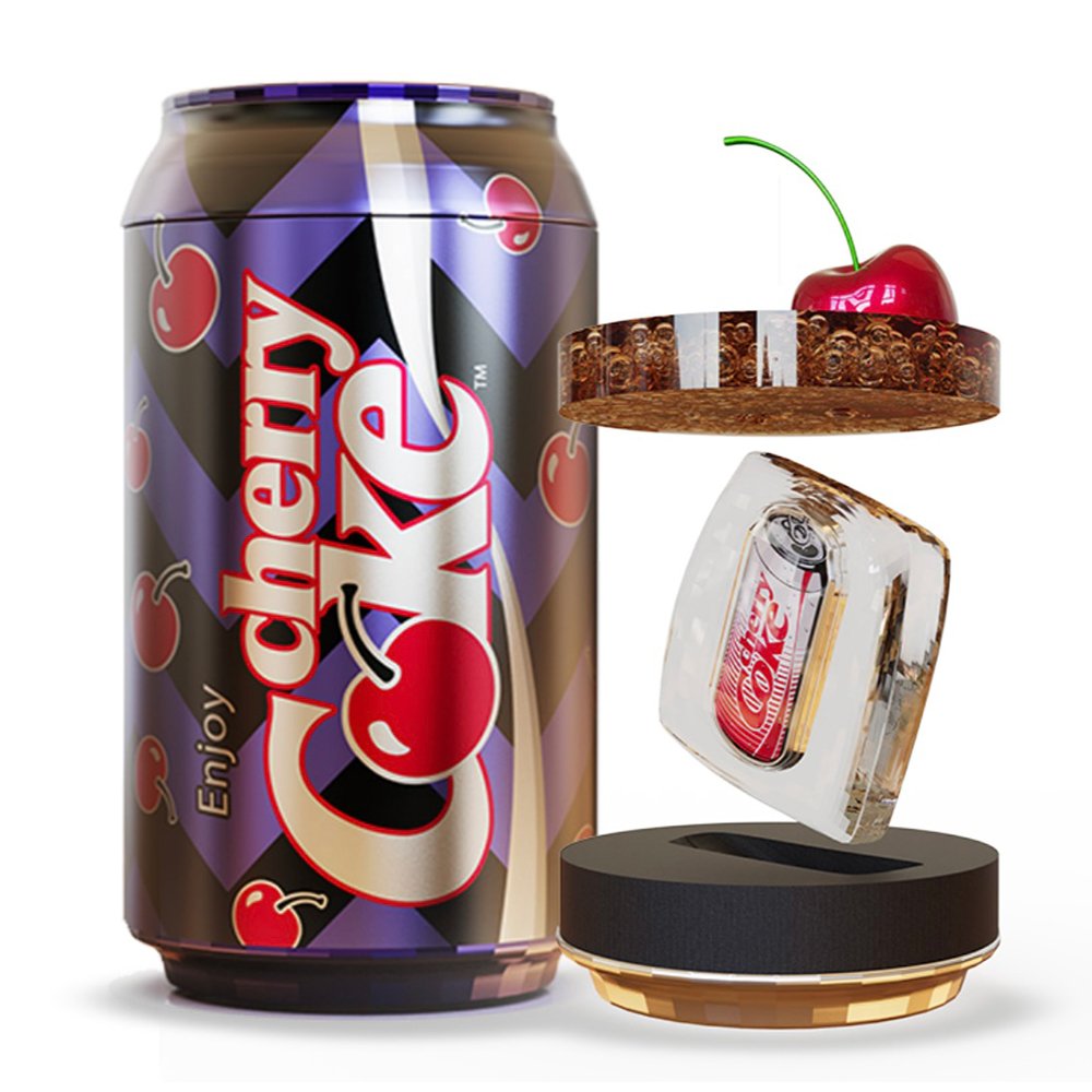 Coca-Cola® 1 oz Silver Cherry Coke Coin w/ Box & COA