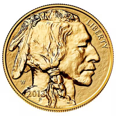 Proof Buffalo Gold Coin One Ounce 2013-W Reverse Proof