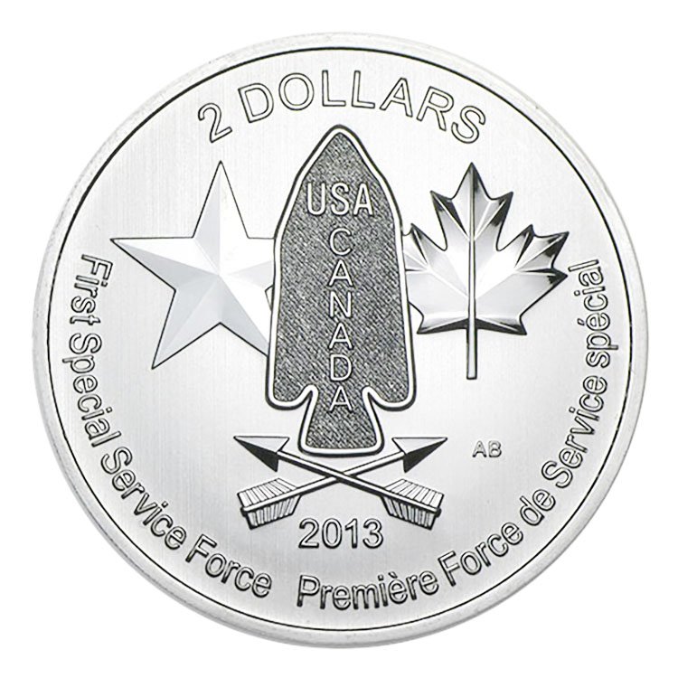 Canada 3/4 Ounce Silver 2013 Special Service Force