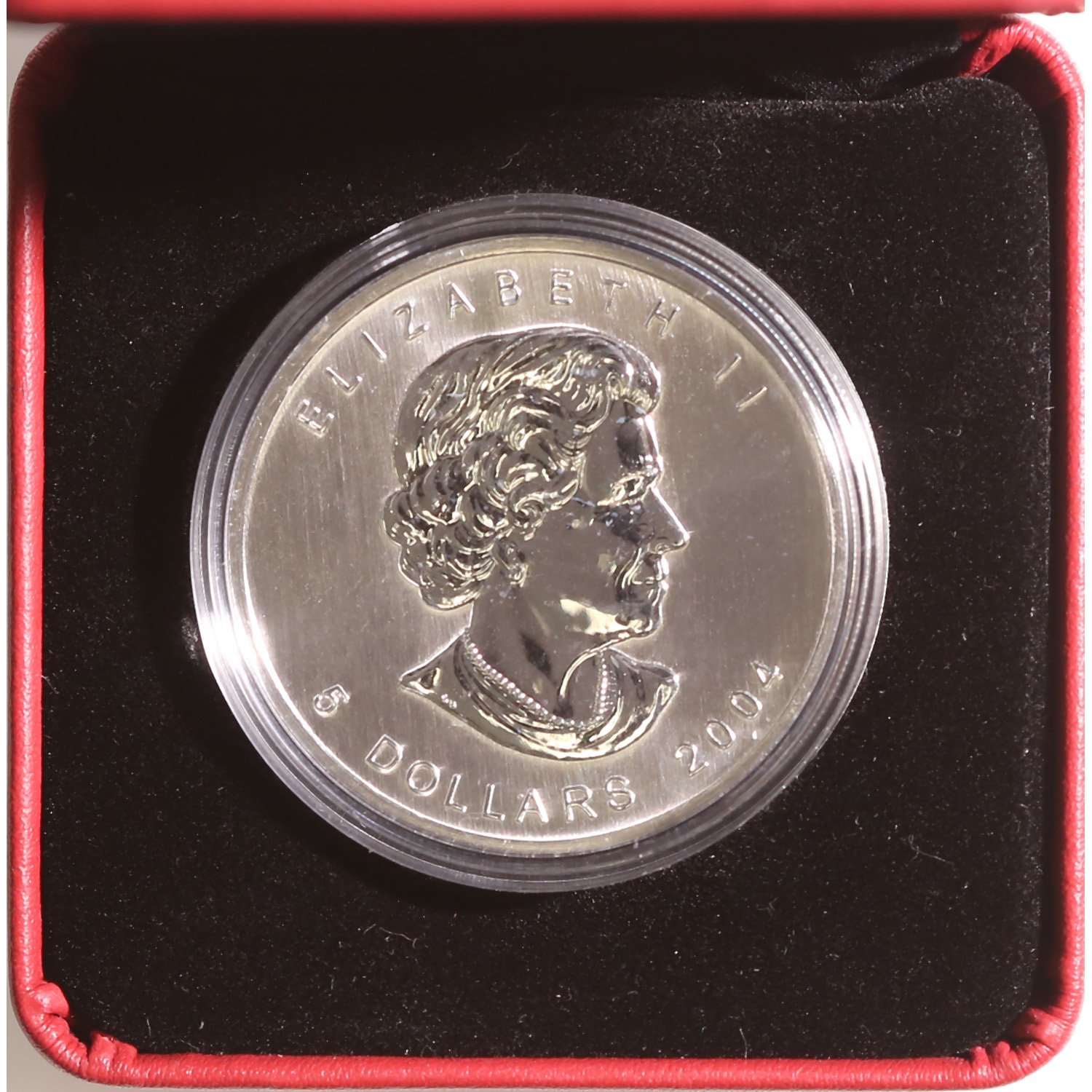 Canada 1 Ounce Silver Maple Leaf 2004 Colorized