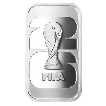 2026 1 oz FIFA World Cup Silver Bar .999 Fine