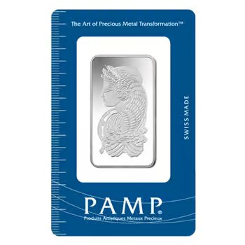 1 oz PAMP Suisse Lady Fortuna Silver Bar .999 Fine (In Assay)