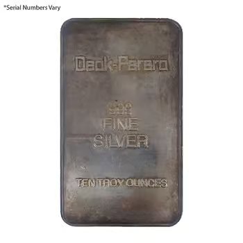 10 oz Deak Perera Vintage Silver Bar .999