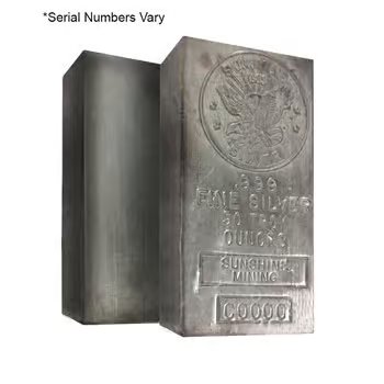 50 oz Sunshine Mint Vintage Silver Bar .999 Fine