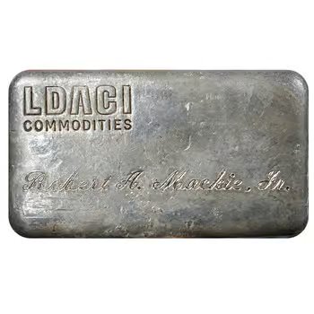 10 oz Engelhard LDACI Commodities Robert A. Mackie Jr. Silver Bar .999+ Fine