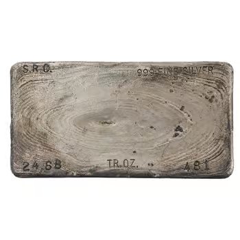 24.68 oz Simmons Vintage Silver Bar .999+ Fine