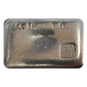 10.16 oz Capital Metals Vintage Silver Bar .999+ Fine