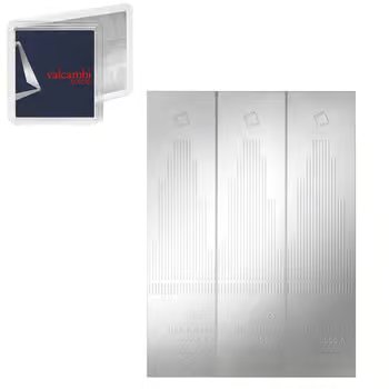 3 x 1 oz Valcambi Skyline Silver CombiBar .999 Fine (in Assay)