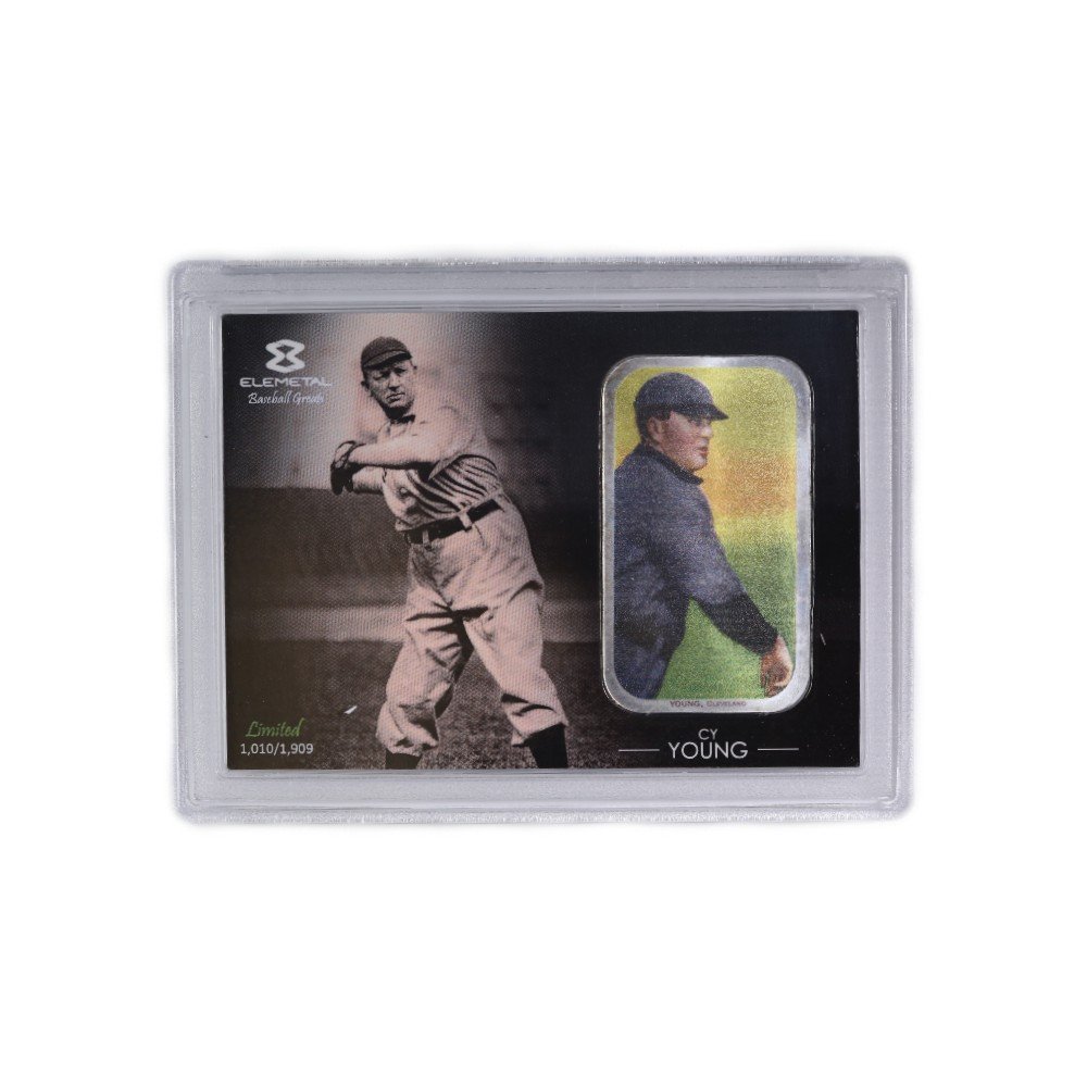 1oz Silver Bar T-206 Cy Young Baseball Greats Series #2
