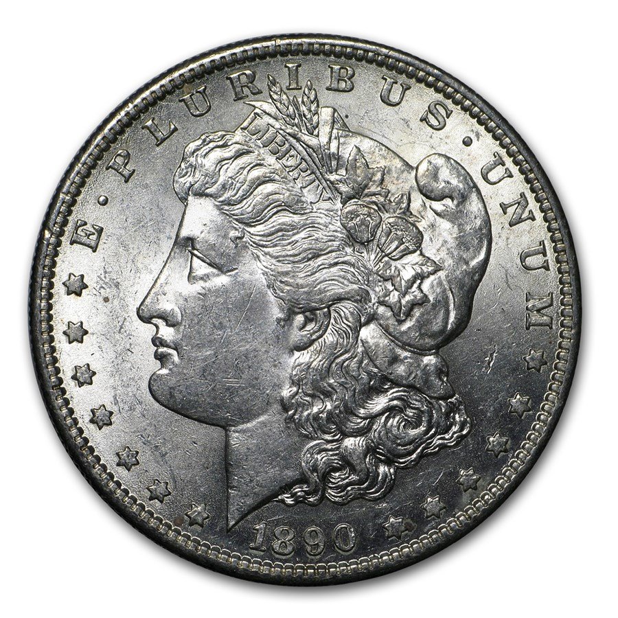 1890-S Morgan Dollar AU-58