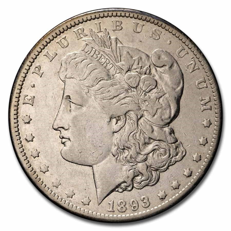 1893-CC Morgan Dollar XF Details (Cleaned)
