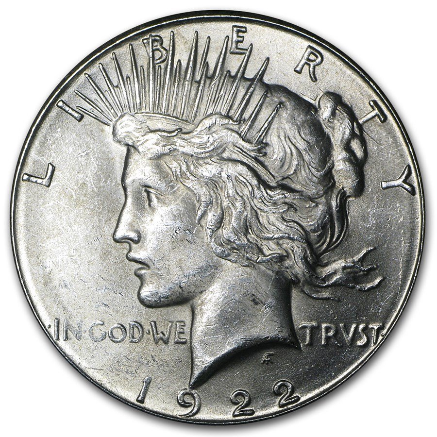 1922 S Peace Silver Dollar