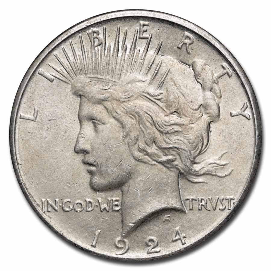 1924 S Peace Silver Dollar