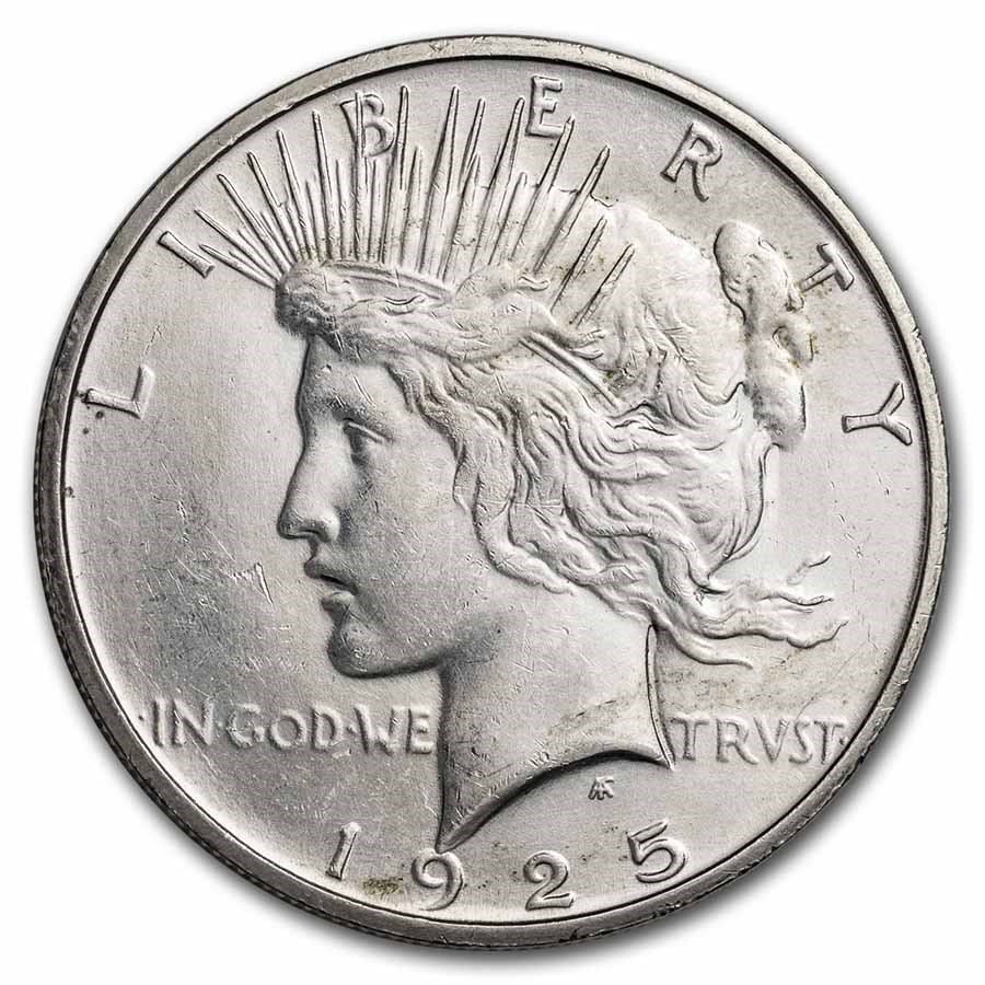 1925 S Peace Silver Dollar