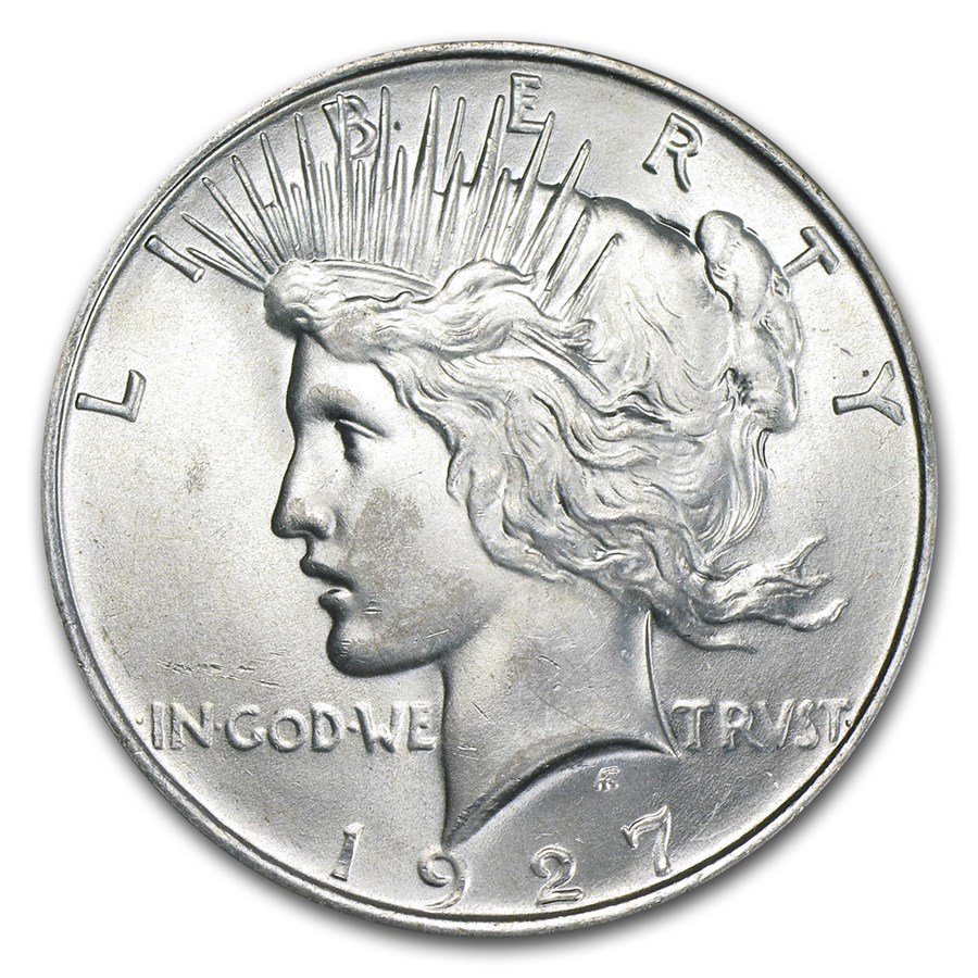 1927 D Peace Silver Dollar