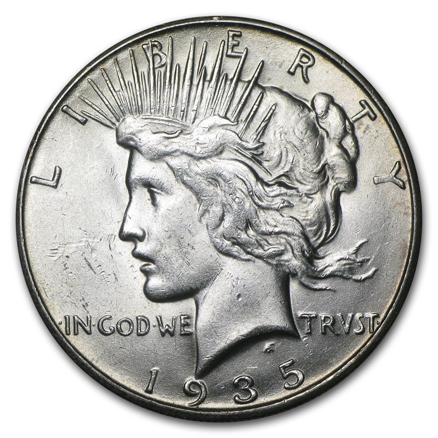 1935 S Peace Silver Dollar