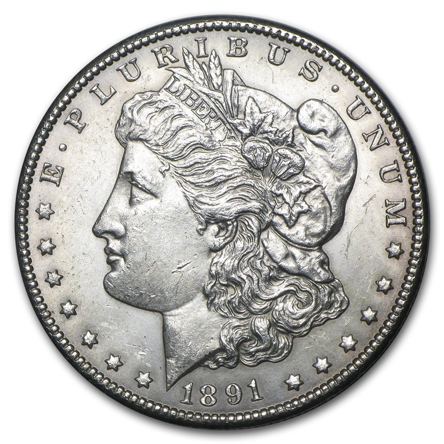1891 CC Morgan Silver Dollar