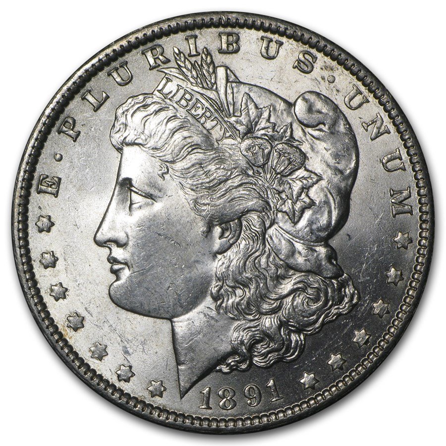 1891 O Morgan Silver Dollar