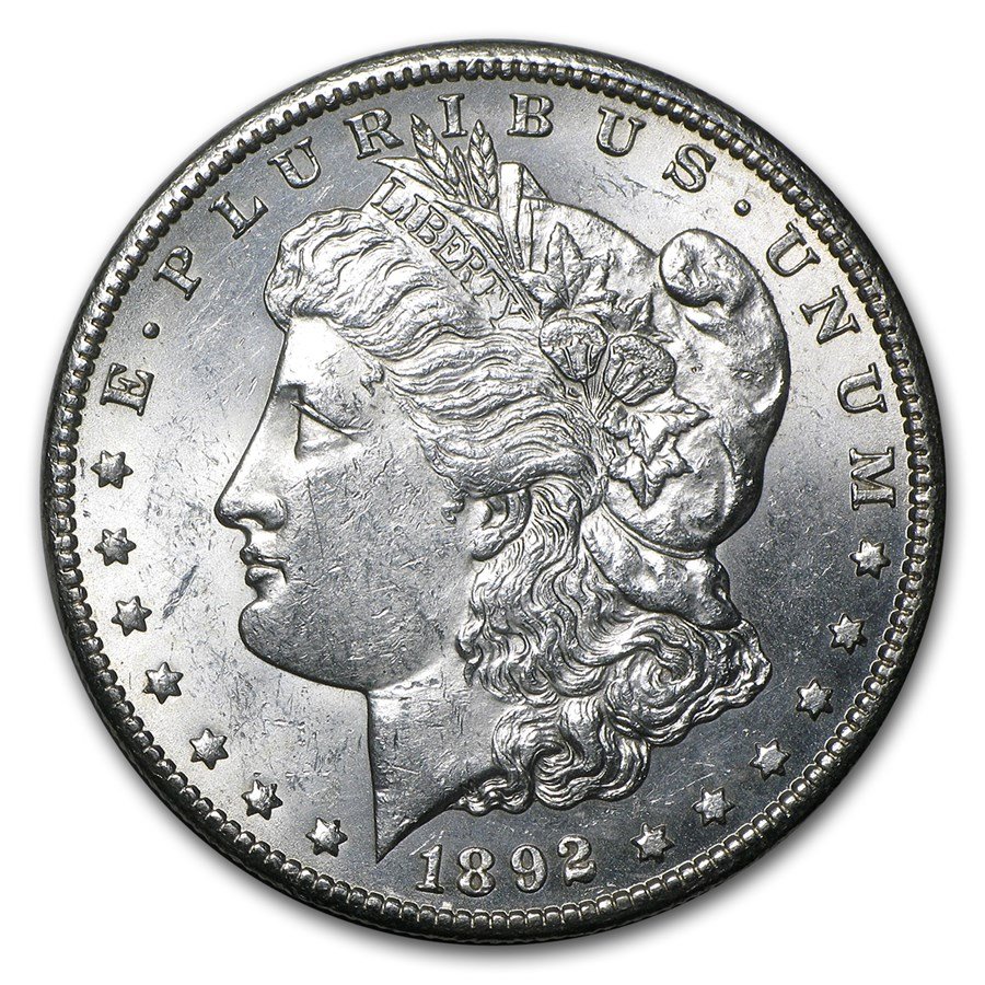 1892 CC Morgan Silver Dollar