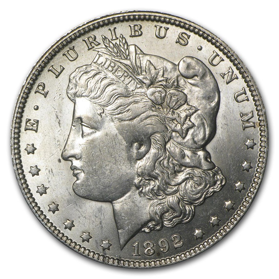 1892 O Morgan Silver Dollar