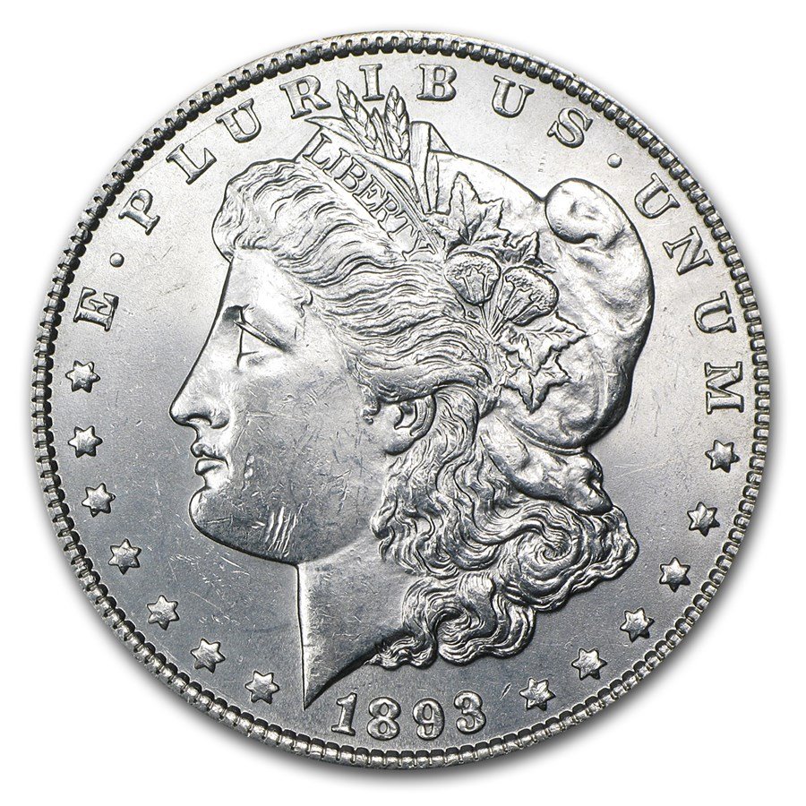 1893 P Morgan Silver Dollar