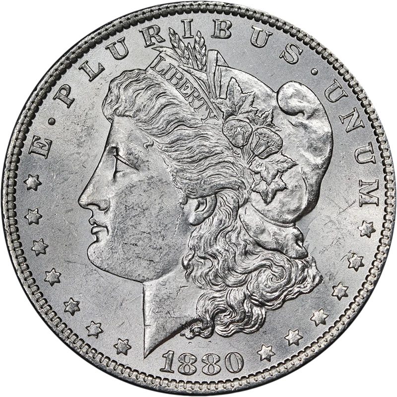 1880 O Morgan Silver Dollar