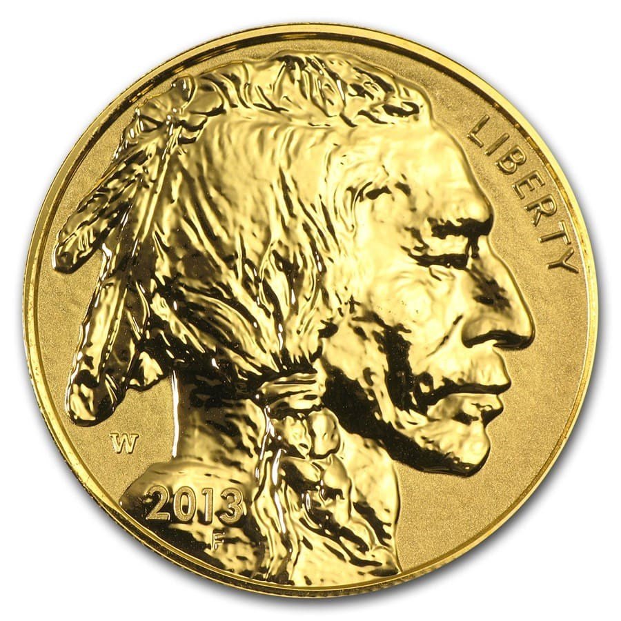 2013-W 1 oz Reverse Proof Gold Buffalo (w/Box & COA)