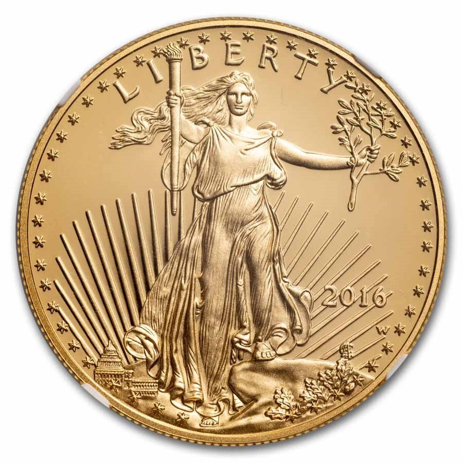 2016-W 1 oz Proof American Gold Eagle PF-70 NGC
