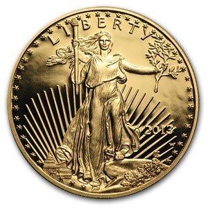 2013-W 1 oz Proof American Gold Eagle (w/Box & COA)
