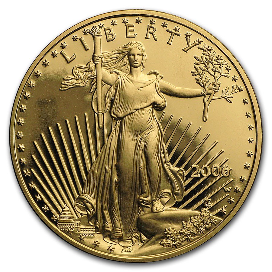 2006-W 1 oz Proof American Gold Eagle (w/Box & COA)