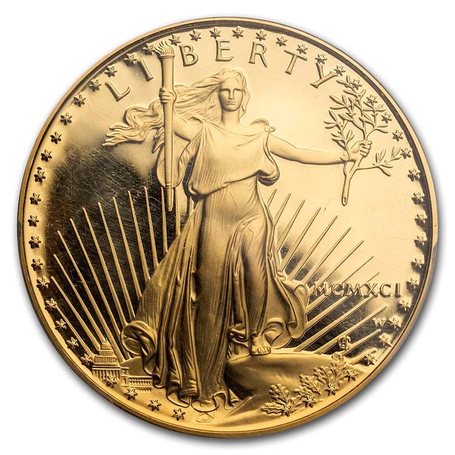 1991-W 1 oz Proof American Gold Eagle PR-69 DCAM PCGS