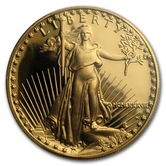 1987-W 1 oz Proof American Gold Eagle PR-69 DCAM PCGS