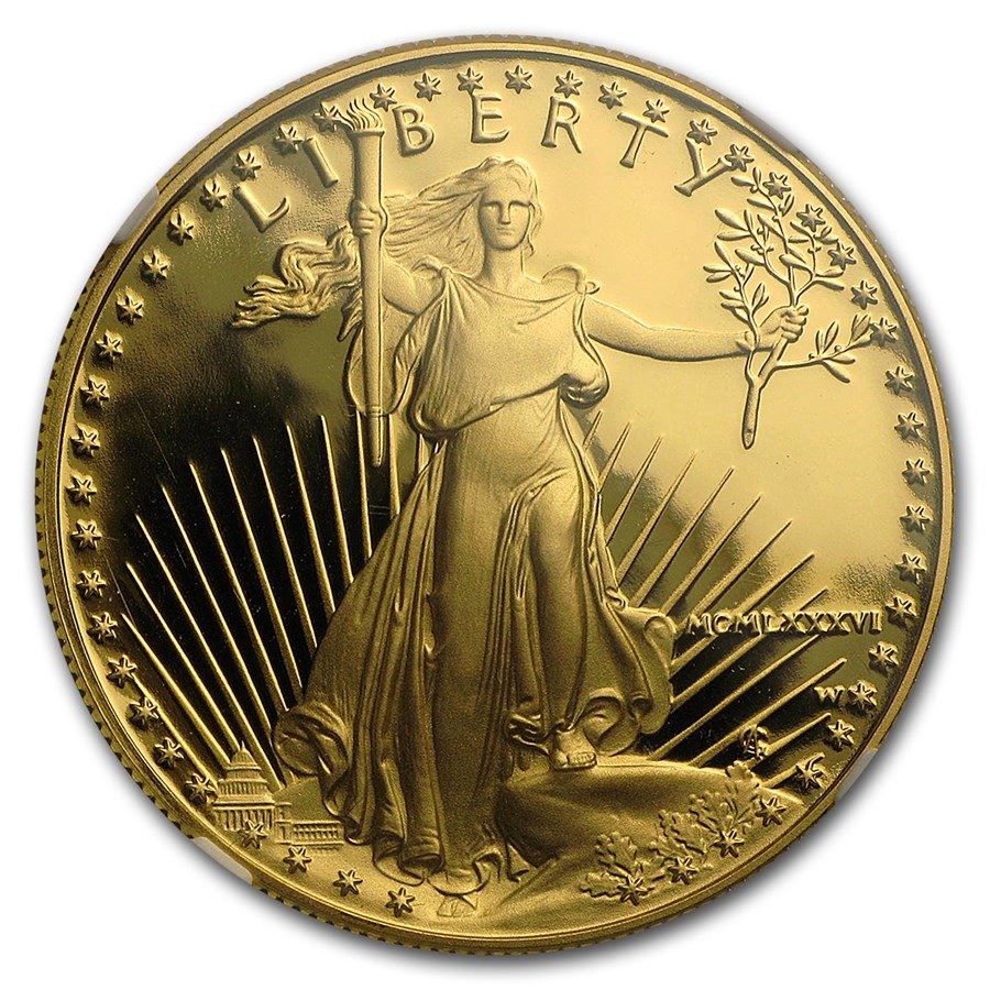 1986-W 1 oz Proof American Gold Eagle PF-69 UCAM NGC